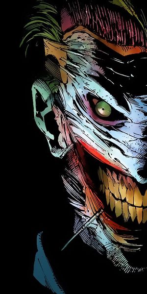 Creepy Joker Phone Wallpaper - Dark DC Comics Character