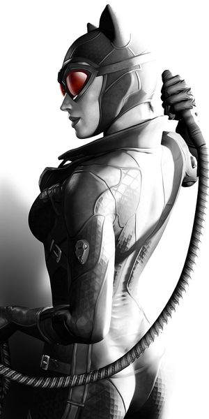 Catwoman: Stylish Mobile Wallpaper for Gamers