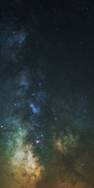Phone wallpaper: Motley, Stars, Nebula, Multicolored, Universe, Galaxy free download
