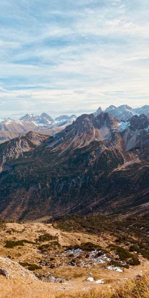 Phone wallpaper: Alps, Austria, Nature, Clouds, Mountains, Landscape free download