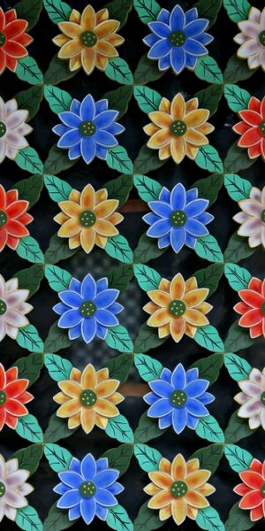 Colorful Floral Mobile Wallpaper: A Motif of Nature's Beauty