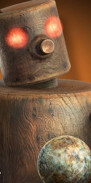 Orange Robot from Tekken - Unique Mobile Wallpaper
