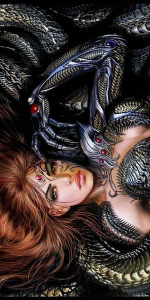 Gothic Medusa with Serpents - Witchblade Dark Art Wallpaper