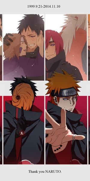 Epic Naruto Villains Wallpaper Featuring Jiraiya, Deidara, Hidan and Others