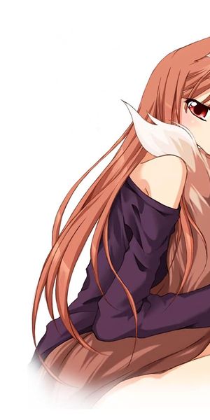 Holo from Spice and Wolf - A Stunning Mobile Wallpaper