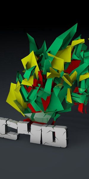 Phone wallpaper: Multicolored, Cinema 4D, Motley, Letters, 3D free download