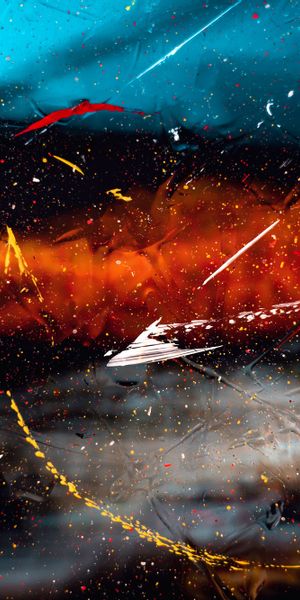 Vibrant Abstract Spray Art with Smooth Textures for Stunning Mobile Wallpaper