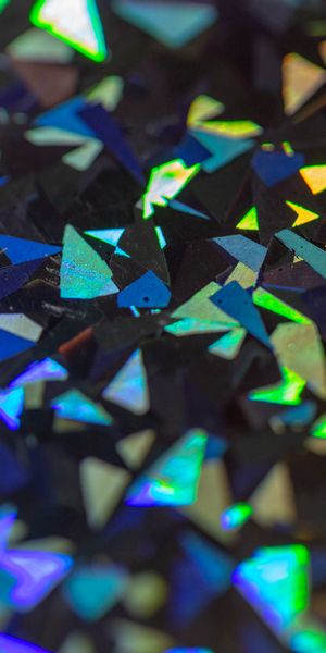 Phone wallpaper: Acute, Gleam, Smithereens, Shards, Sharp, Macro, Facets, Glare, Motley, Multicolore