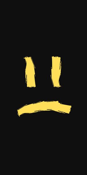 Sad Emoticon Vector Art - Perfect Phone Wallpaper