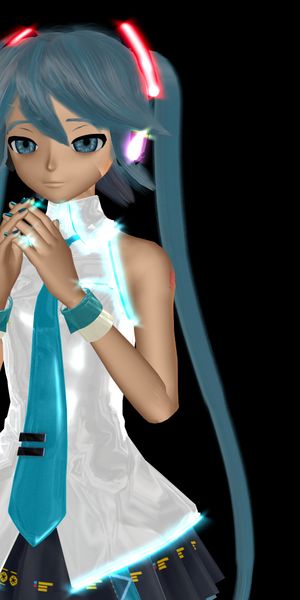 Phone wallpaper: Anime, Vocaloid, Blue Hair, Hatsune Miku free download