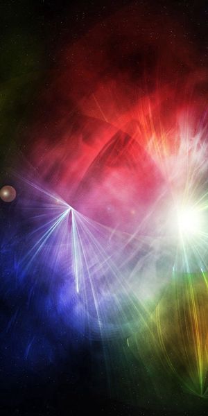 Vibrant multicolored abstract sky wallpaper for your phone in 4K