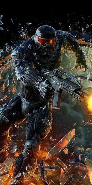 Crysis Action Scene Mobile Wallpaper