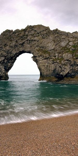 Beautiful Arch Rock Formation at the Shoreline