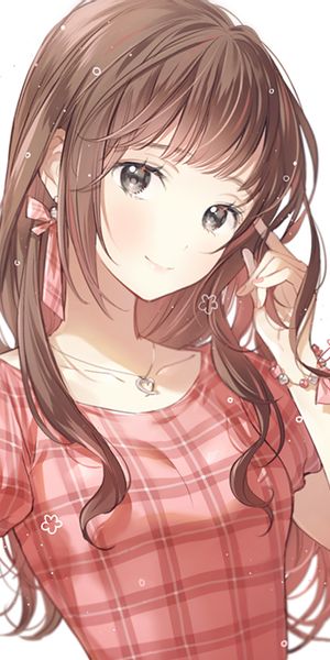 Charming Anime Girl Wallpaper: Perfect for iPhone Backgrounds