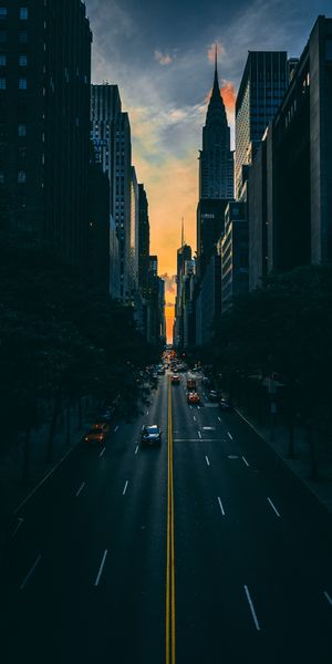 Breathtaking Manhattan Skyline at Sunset