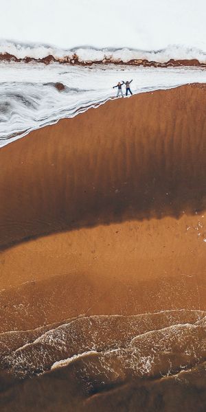 Phone wallpaper: People, Beach, Photography, Aerial free download
