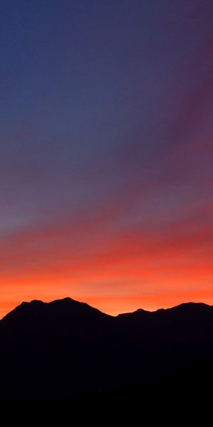 Phone wallpaper: Nature, Sunset, Mountain, Earth, Orange (Color) free download