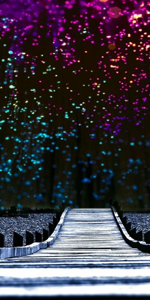 Stunning Scenic Bridge Under a Night Sky