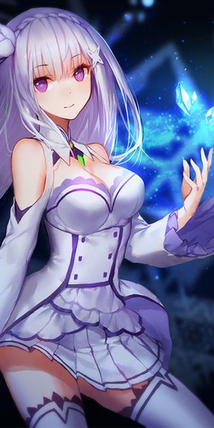 Emilia from Re:Zero in Stunning White Dress