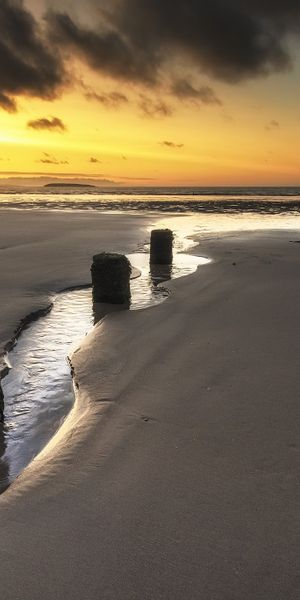 Phone wallpaper: Nature, Sky, Sand, Horizon, Ocean, Sunrise, Earth free download