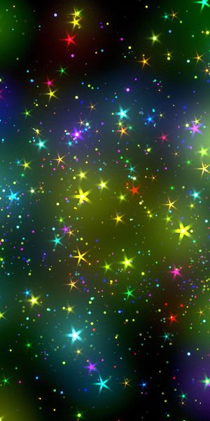 Vibrant Multicolored Abstract Starry Background