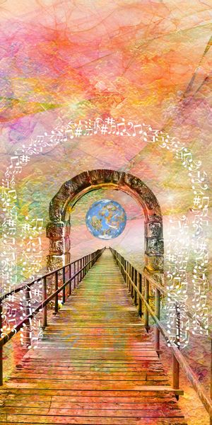 Phone wallpaper: Arch, Notes, Planet, Art, Music free download