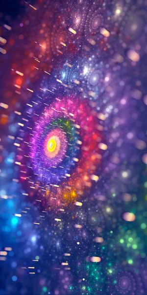 Phone wallpaper: Motley, Circles, Shine, Patterns, Multicolored, Brilliance, Abstract, Fractal free