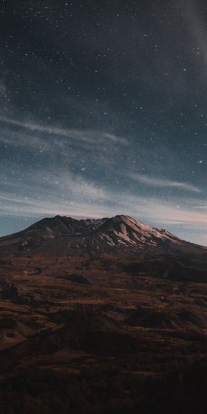 Phone wallpaper: Landscape, Mountains, Stars, Night, Mountain, Earth free download