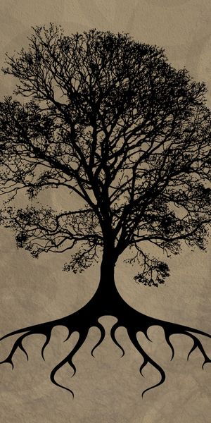 Elegant Artistic Tree Wallpaper: Nature-Inspired Design for Your Phone