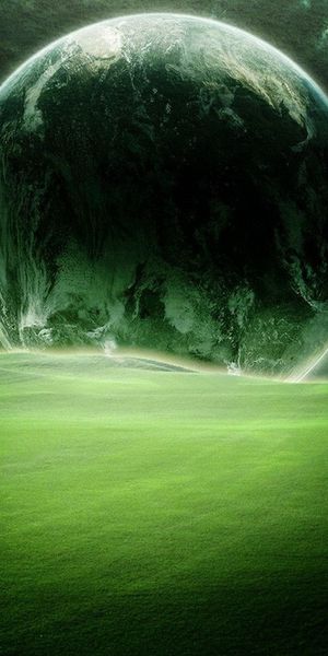 Phone wallpaper: Landscape, Planets, Art free download