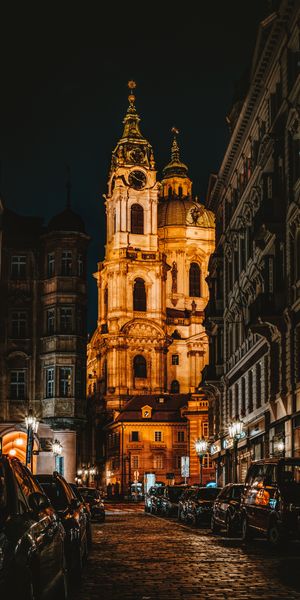 Captivating Night City Architecture in Prague
