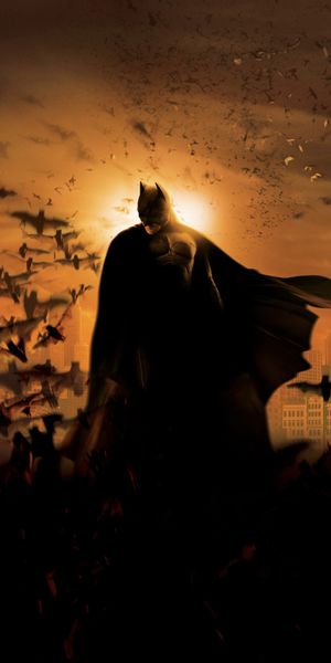 Batman Stands Tall Against the Night Sky in Gotham City