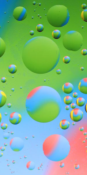 Colorful Abstract Bubble Gradient Phone Wallpaper for a Lively Look