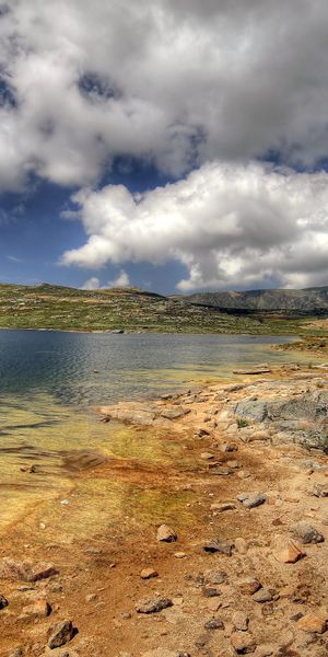 Phone wallpaper: Landscape, Sky, Desert, Mountain, Lake, Earth, Cloud free download