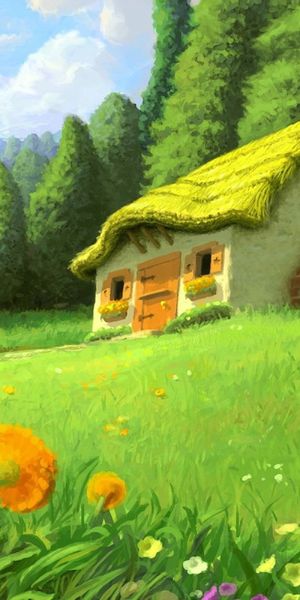 Phone wallpaper: House, Nature, Artistic free download