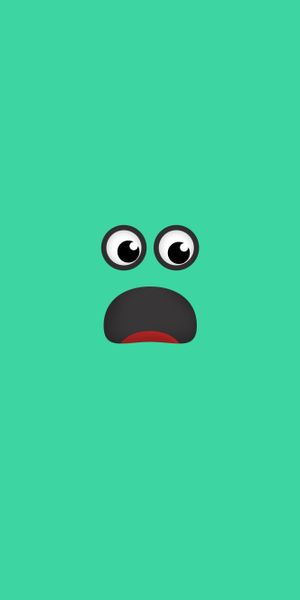 Surprised Face Vector in Minimalist Style