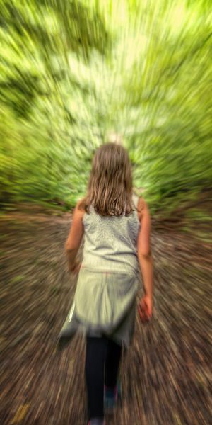 Phone wallpaper: Wood, Forest, Blur, Path, Child, Photography free download
