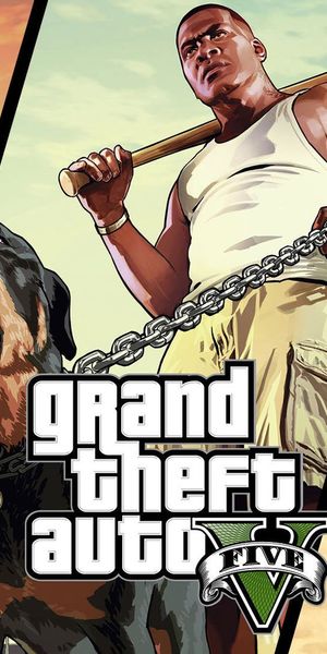 Grand Theft Auto V Mobile Wallpaper with Franklin Clinton and Beach Vibes