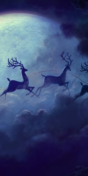 Santa's Sleigh Ride: A Magical Christmas Scene