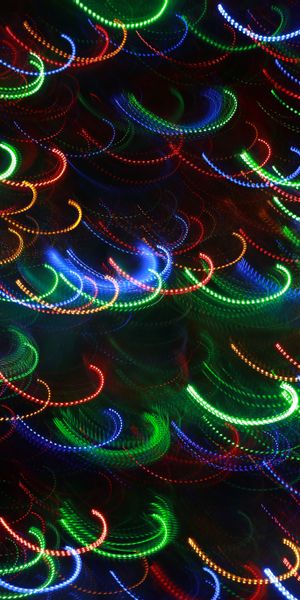Phone wallpaper: Smooth, Long Exposure, Lights, Motley, Multicolored, Blur, Abstract free download
