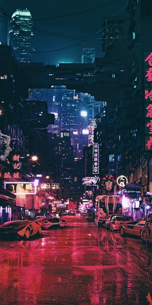 Futuristic Cyberpunk City Inspired by Ghost in the Shell