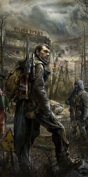 Stalker: Epic Post-Apocalyptic Phone Wallpaper