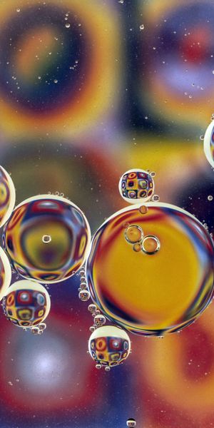 Colorful Abstract Water Bubbles Wallpaper