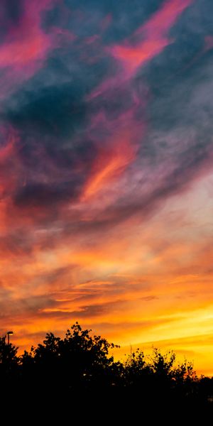 Phone wallpaper: Sunset, Silhouette, Earth, Colors, Colorful, Photography free download