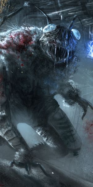 Phone wallpaper: Dark, Insect, Creature, Creepy free download