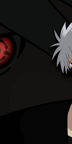 Kakashi Hatake with Sharingan - Stunning Anime Wallpaper