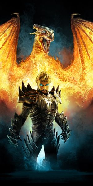 Epic Dragon Fire Wallpaper for Mobile