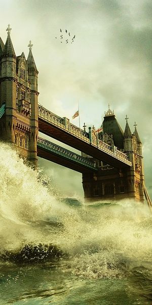 Phone wallpaper: Sea, Architecture, Art free download