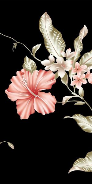 Beautiful Hibiscus Floral Wallpaper for Mobile Devices