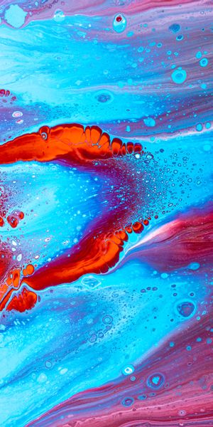 Multicolored Abstract Liquid Paint Wallpaper for iPhone: A Visual Delight
